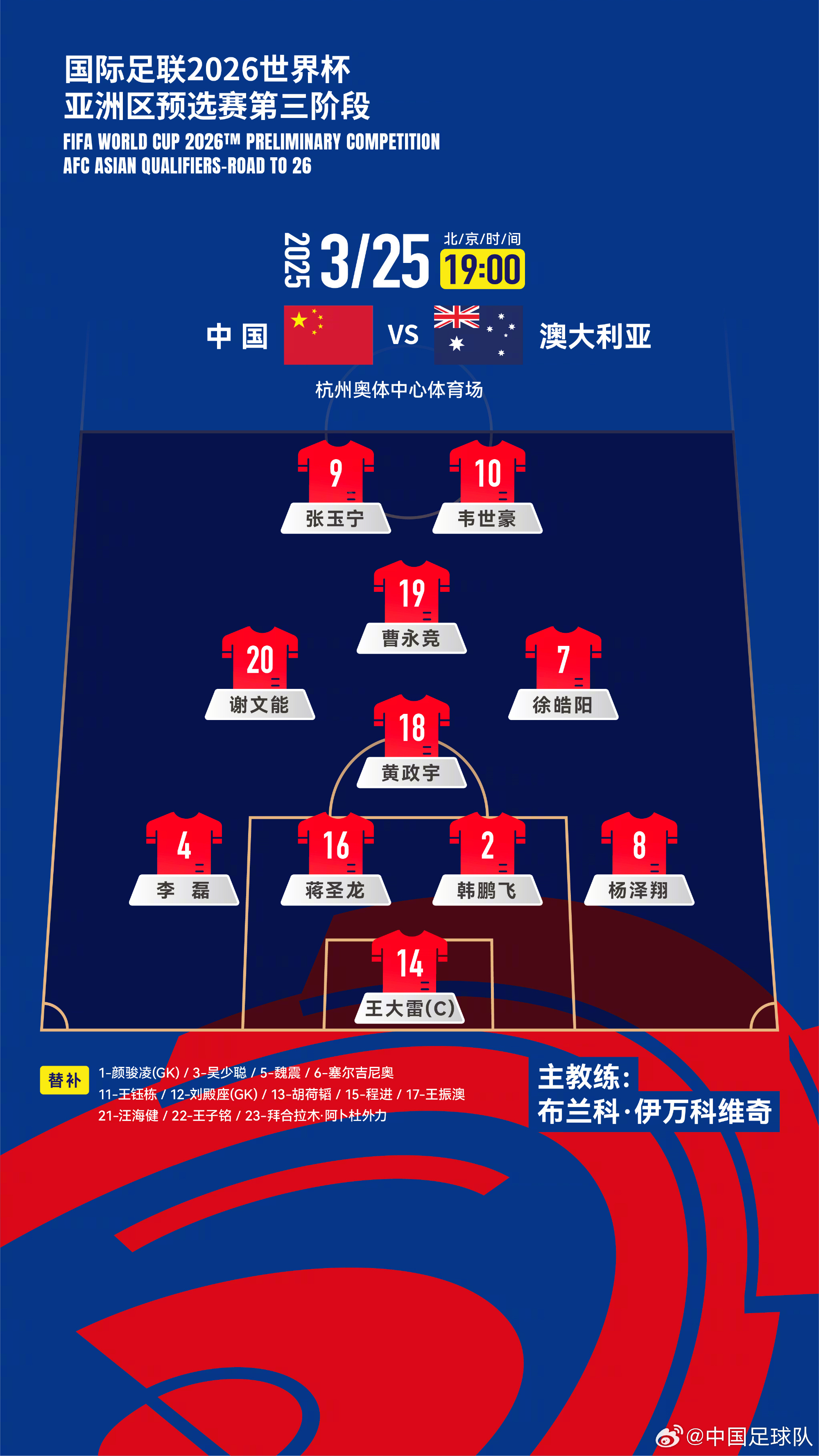  遭伊萬詬??！國足首發(fā)11人聯(lián)賽出場：僅4人鐵主力，楊澤翔0出場